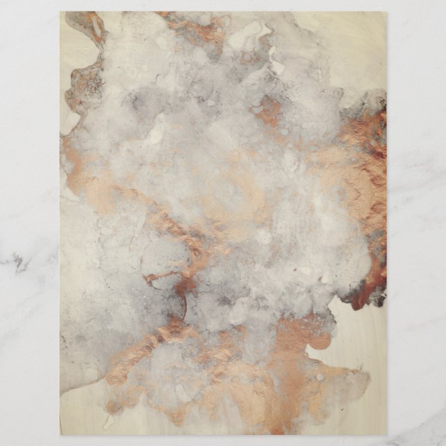 Lámina Papel de cuadernillo de granito de cobre antiguo (Anverso)