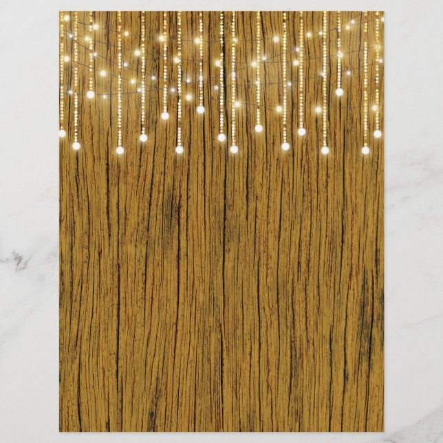 Lámina Papel de cuadernillo de grano de madera (Anverso)