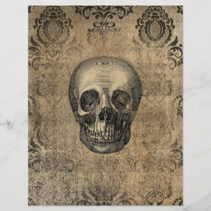 Lámina Papel de cuadernillo de Halloween de Grungy Damask