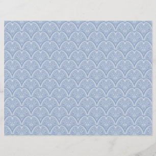 Lámina Papel de cuadernillo de las cáscaras azules de Boh