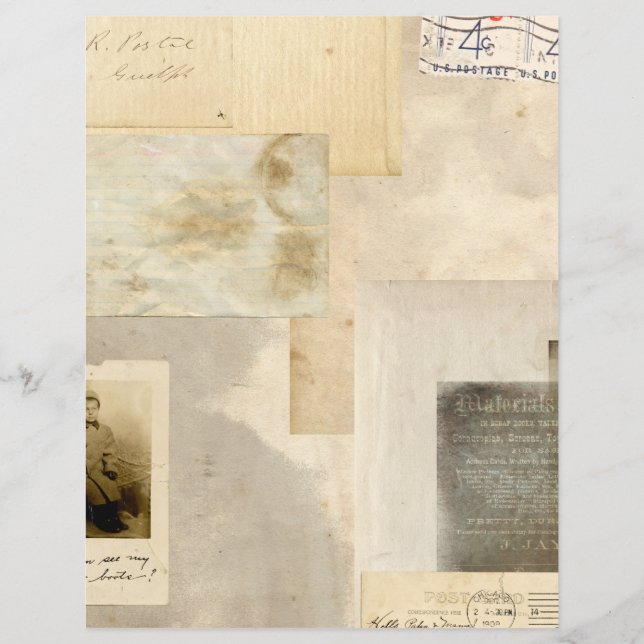 Lámina Papel de cuadernillo de libro de revistas de moda  (Anverso)