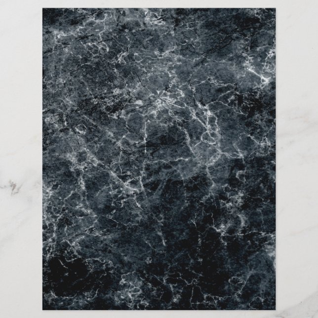 Lámina Papel de cuadernillo de mármol negro (Anverso)