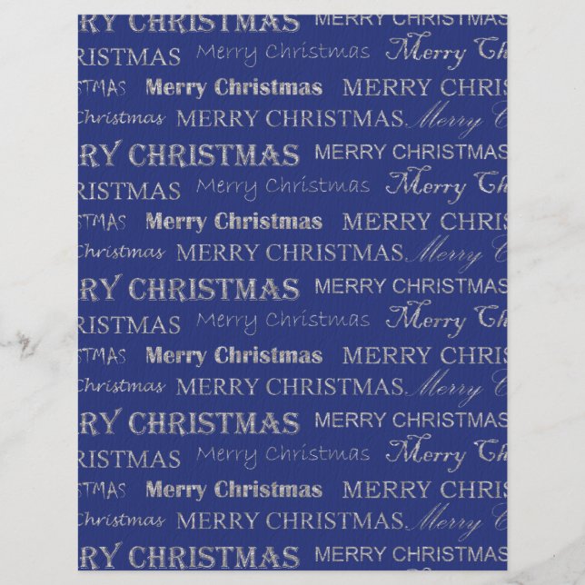 Lámina Papel de cuadernillo de Navidad de cuajo (Anverso)