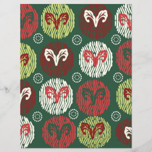 Lámina Papel de cuadernillo de patrón circular