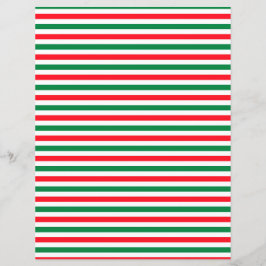 Lámina Papel de cuadernillo de patrón de franjas de navid