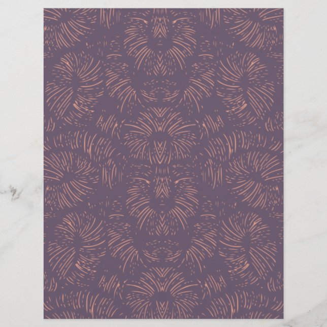 Lámina Papel de cuadernillo de patrón de rociado, (Anverso)