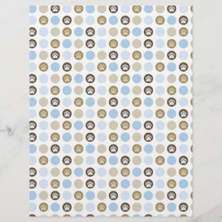 Lámina Papel de cuadernillo de puntas de polka