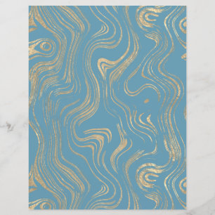 Lámina Papel de cuadernillo de Relieve metalizado dorado 