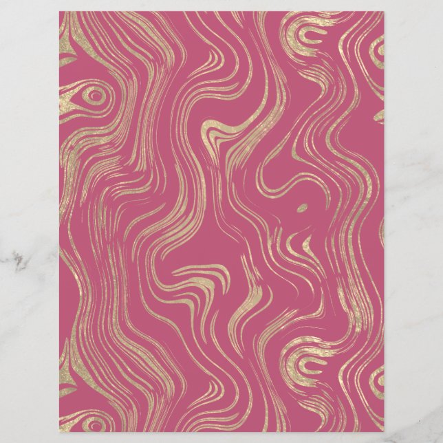 Lámina Papel de cuadernillo de Relieve metalizado dorado  (Anverso)