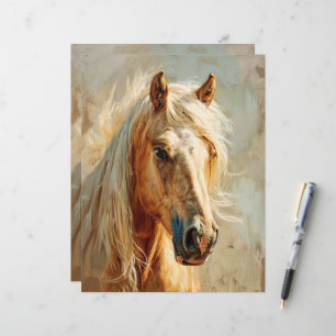 Lámina Papel de cuadernillo de retrato de palomino