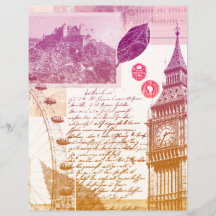 Papel de cuadernillo de revista de época de Ben co