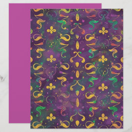Lámina Papel de cuadernillo de Swirls festivo