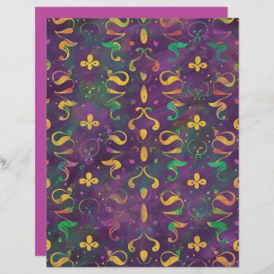 Lámina Papel de cuadernillo de Swirls festivo
