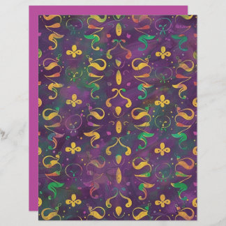Lámina Papel de cuadernillo de Swirls festivo