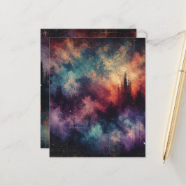 Lámina Papel de cuadernillo de tinta alterado en el brill