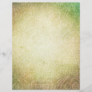 Lámina Papel de cuadernillo del patrón de arte floral de 