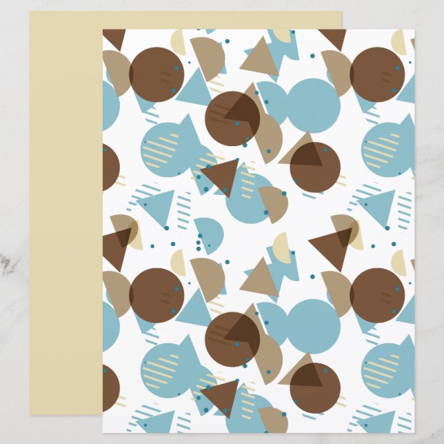 Lámina Papel de cuadernillo del patrón de arte mosaico es