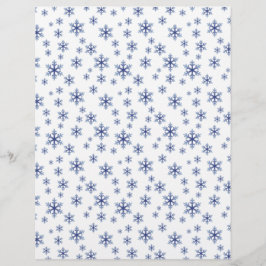 Lámina Papel de cuadernillo del patrón de copo de nieve a