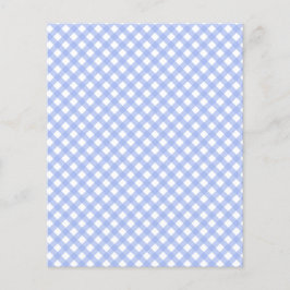 Lámina Papel de cuadernillo del patrón de Gingham azul pa