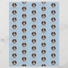 Lámina Papel de cuadernillo del patrón de signos de paz d