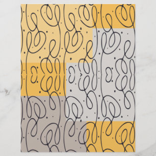 Lámina Papel de cuadernillo del patrón de swirl