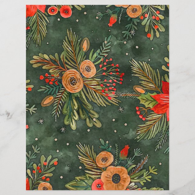 Lámina Papel de cuadernillo festivo de época (Anverso)
