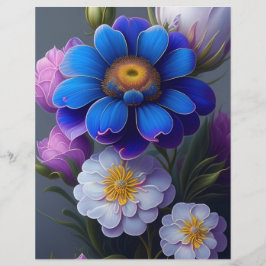 Lámina Papel de cuadernillo floral