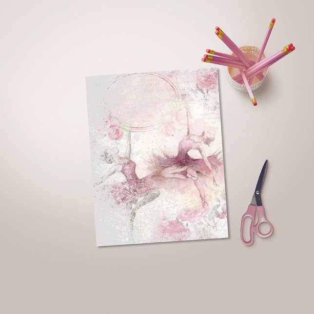 Lámina Papel de cuadernillo floral de Ballerina rosa (Subido por el creador)
