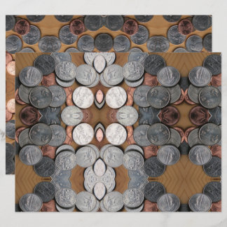 Lámina Papel de cuadernillo - Kaleidoscope - Monedas