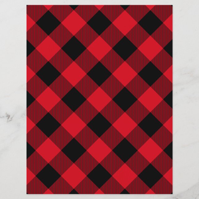 Lámina Papel de cuadernillo negro rojo y ruso (Anverso)