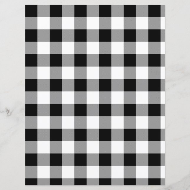 Lámina Papel de cuadernillo negro y blanco (Anverso)