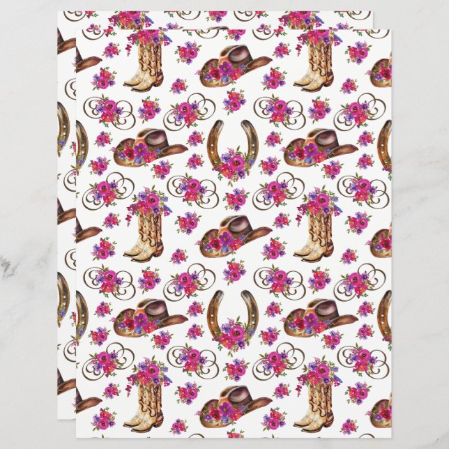 Lámina Papel de cuadernillo para Bodas occidentales (Anverso / Reverso)