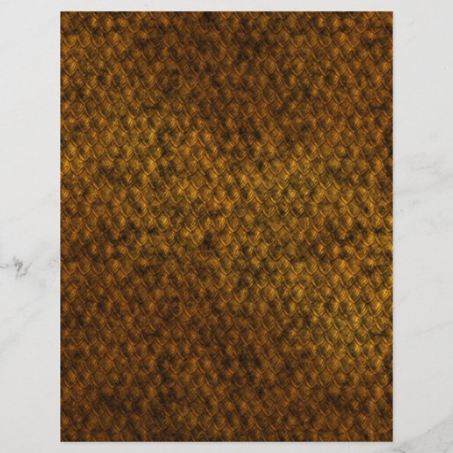 Lámina Papel de cuadernillo para dragón de cobre (Anverso)