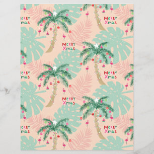 Lámina Papel de cuadernillo para el árbol de Navidad Palm