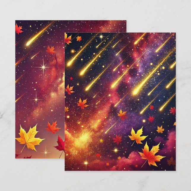 Lámina Papel de cuadernillo para el metal de la galaxia o (Anverso / Reverso)