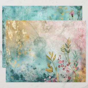 Lámina Papel de cuadernillo para el océano marino azul az