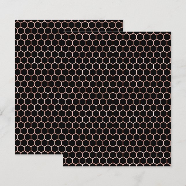 Lámina Papel de cuadernillo para el patrón de abeja de or (Anverso / Reverso)