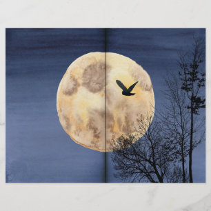 Lámina Papel de cuadernillo para la luna llena