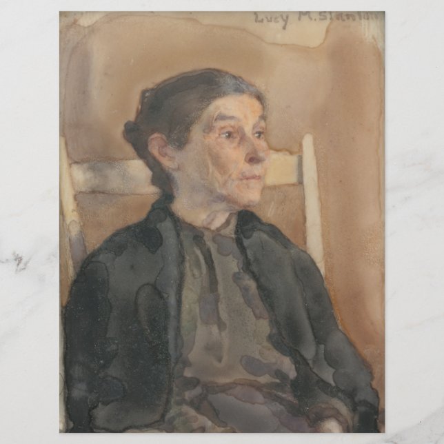 Lámina Papel de cuadernillo para mujer de montaña de Caro (Anverso)