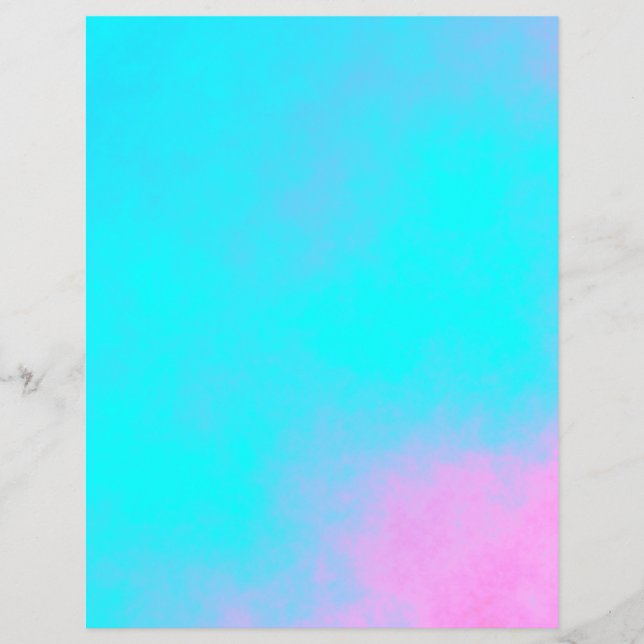 Lámina Papel de cuadernillo rosa y azul brillante (Anverso)