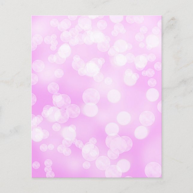 Lámina Papel de cuadernillo rosado con luces de boquilla (Anverso)