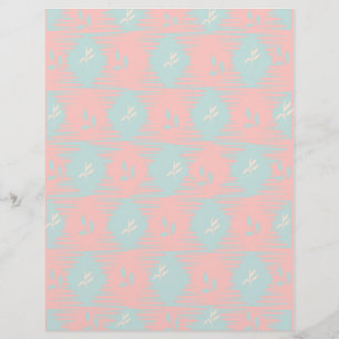 Lámina Papel de cuadernillo rosado y azul pastel