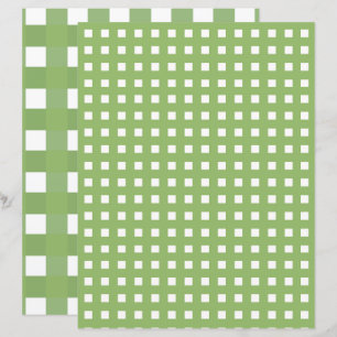 Lámina Papel de cuadernillo verde y blanco