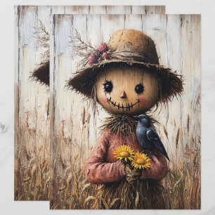 Lámina Papel de cuadernillo y caracol para girasoles
