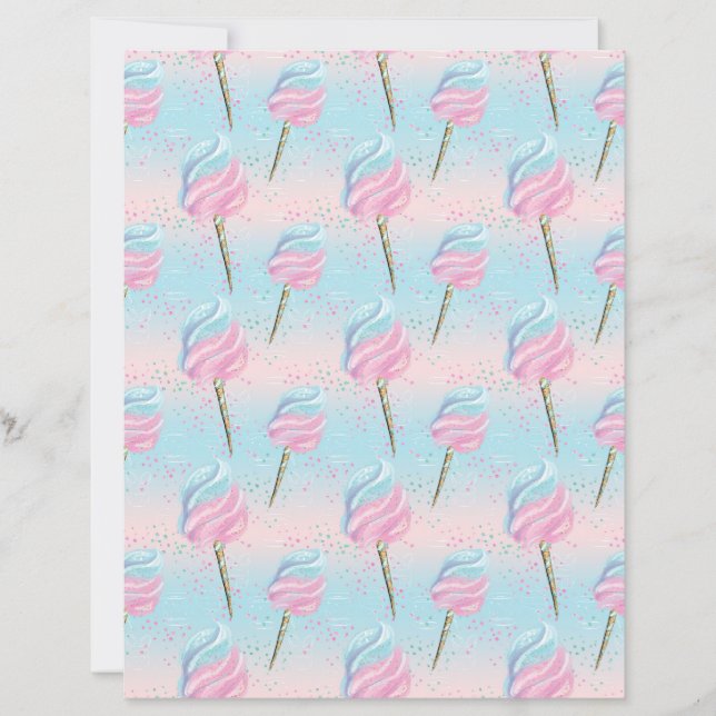 Lámina Papel de cuadernillo y de patrón de azúcar (Anverso)