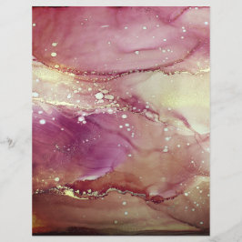 Lámina Papel de cuaderno de arte con abstracción púrpura