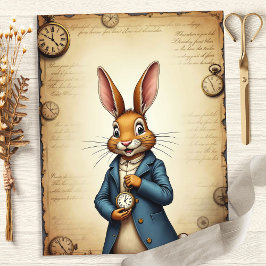 Lámina Papel de cuaderno de arte de Alice Rabbit Pocket W