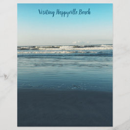 Lámina Papel de cuaderno de arte de fondo para olas oceán