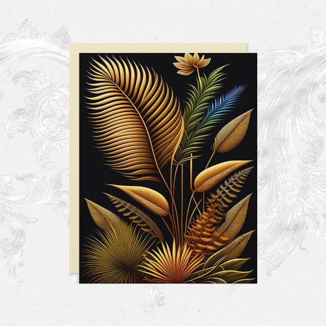 Lámina Papel de cuaderno de arte de lecturas de oro tropi (Subido por el creador)