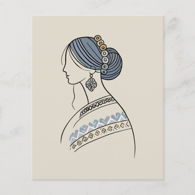 Lámina Papel de cuaderno de arte folclórico ucraniano (Anverso)